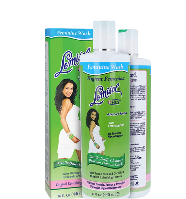 2x Lemisol Plus Feminine Wash 16 fl oz - 473 ml